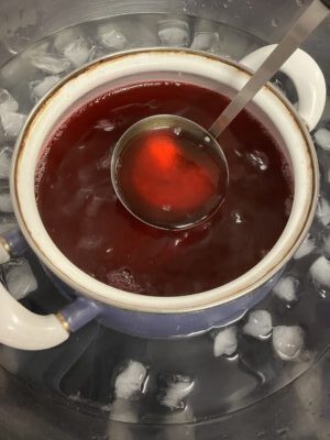 赤しそジュース作り