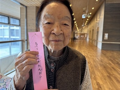 皆さんの願いが叶いますように！七夕飾り【入所】